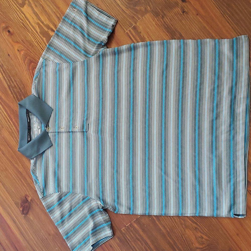 Nike Golf Polo Medium Gray and Blue